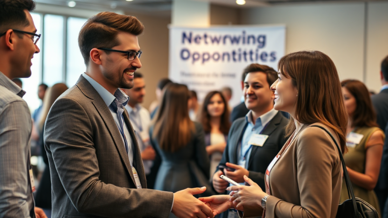 Imagen que ilustra estrategias de networking con reclutadores para aumentar las oportunidades de contratación.