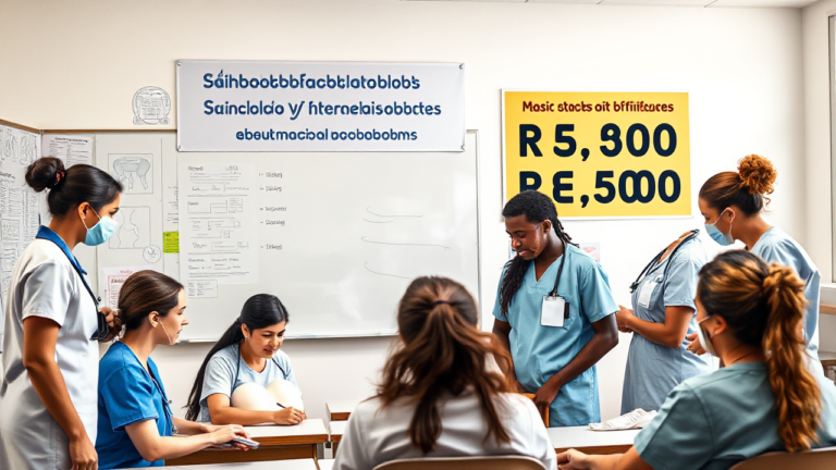 Técnico en enfermería realizando una atención médica