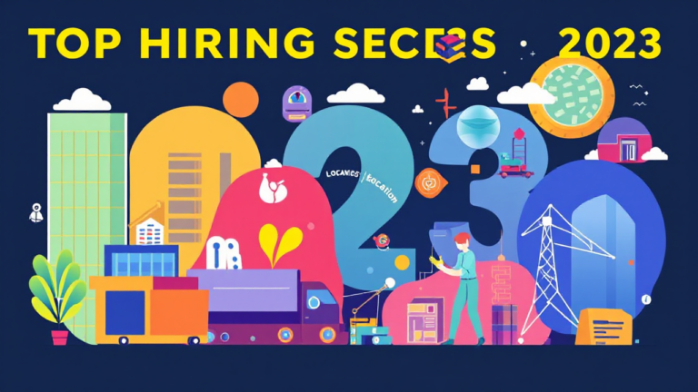 Gráfica de sectores laborales en alta demanda para empleo