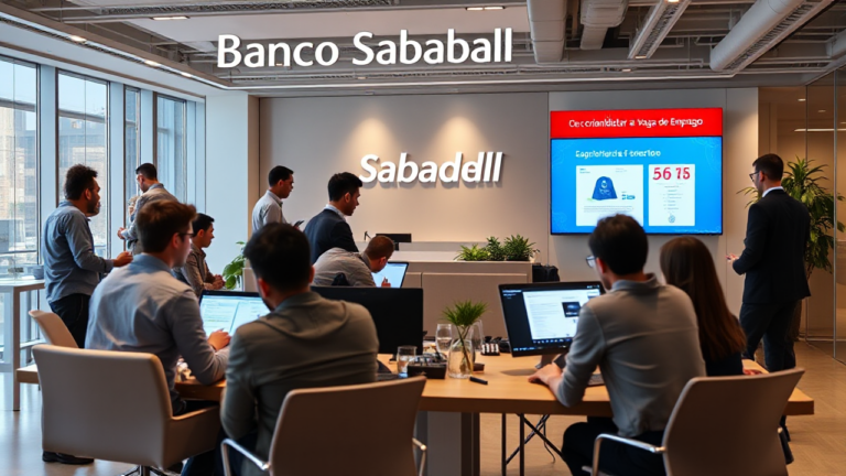 Imagen representativa de oportunidades laborales en Banco Sabadell.
