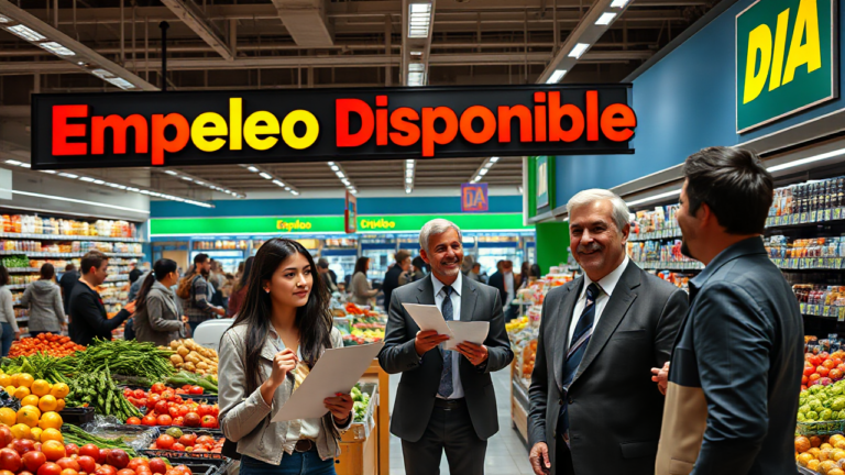 Imagen que representa oportunidades de empleo en supermercados DIA.