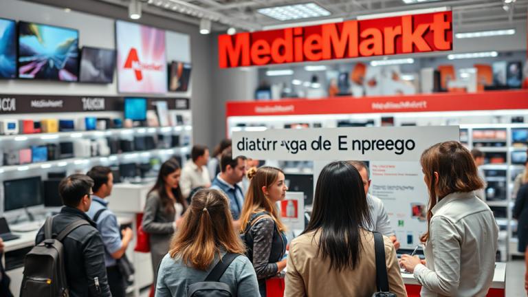Imagen representativa de las oportunidades laborales en MediaMarkt y su enfoque en la electrónica.