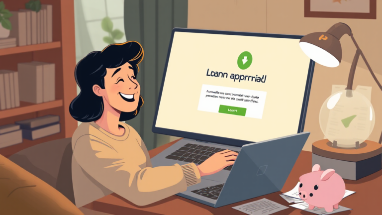 Imagen relacionada con el empréstimo pessoal para personas negativadas, destacando la aprobación inmediata.