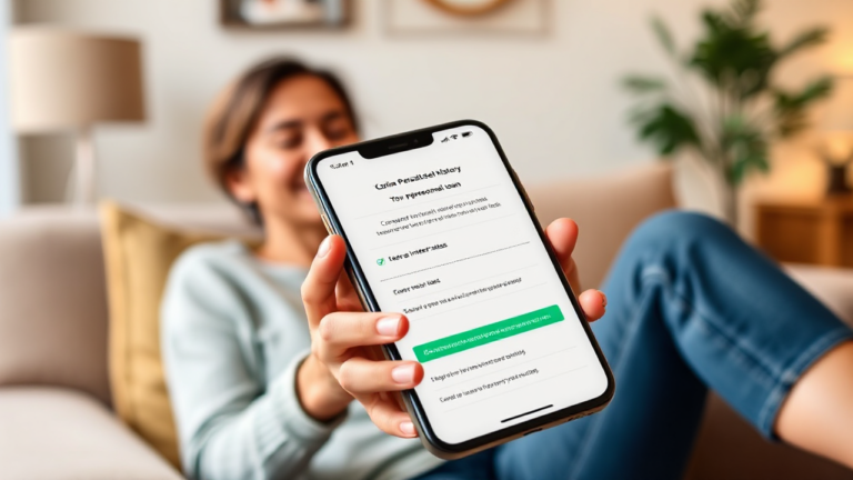Persona solicitando un préstamo personal online para negativados