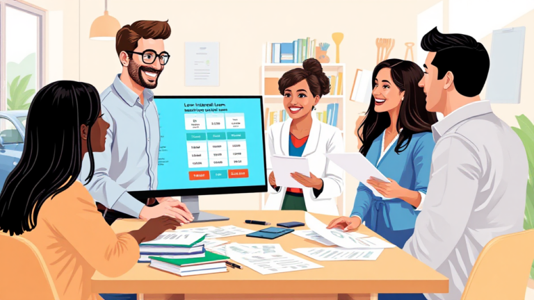 Imagen que ilustra la opción de préstamo personal con intereses bajos, destacando su accesibilidad y beneficios.
