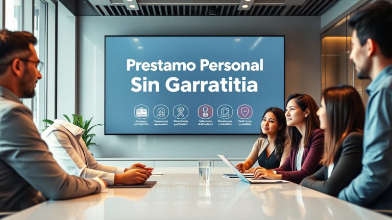Imagen representativa del Préstamo Personal Sin Garantía, enfatizando la facilidad de acceso a financiamiento.