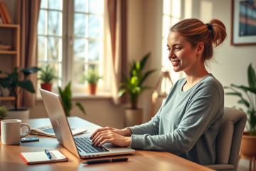 Imagen que representa un préstamo digital desde casa.