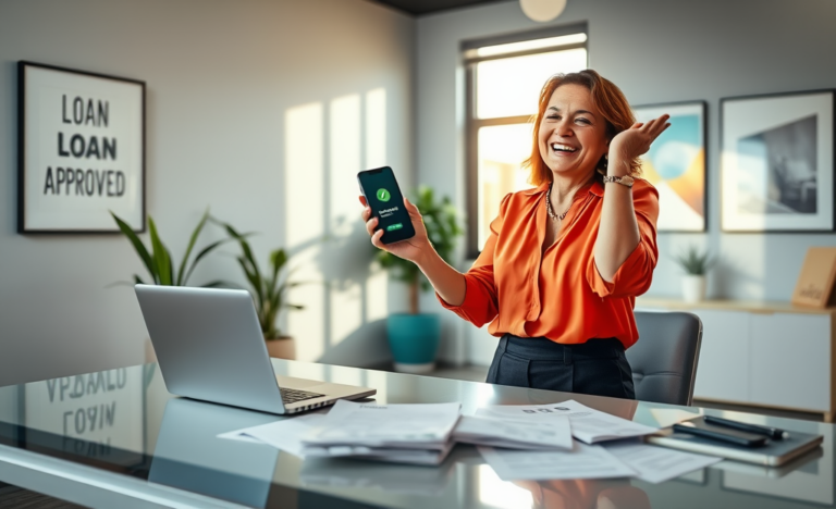 Imagen que ilustra la rapidez del préstamo aprobado al instante para quienes necesitan dinero rápido.