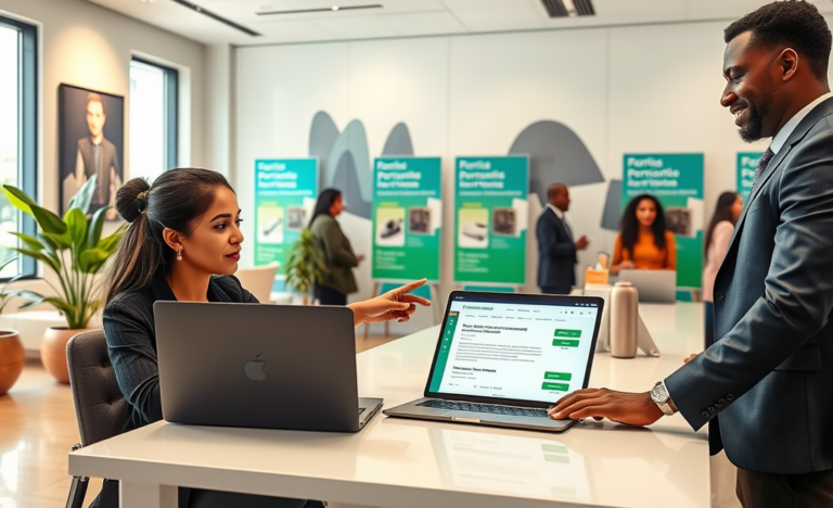 Imagen que ilustra el proceso de solicitud de préstamo en US Bank con soporte en español.